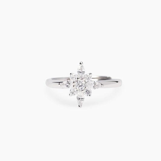 Anello Mabina donna Stella polare con zirconi bianchi