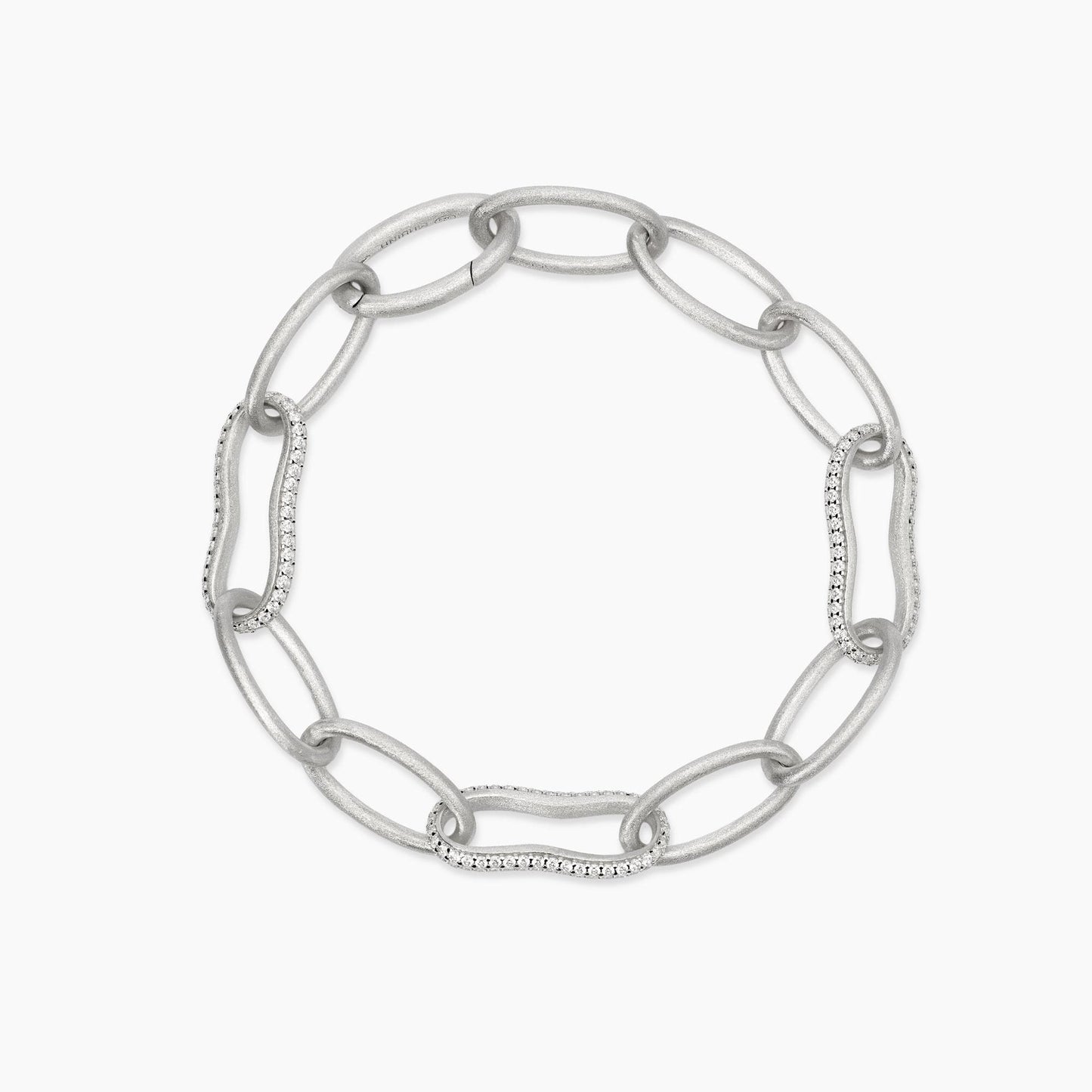 Bracciale Mabina donna Catena bulinata e zirconi