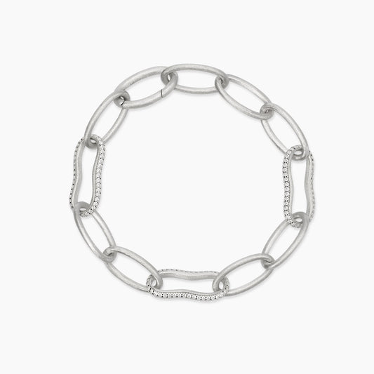 Bracciale Mabina donna Catena bulinata e zirconi