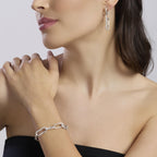 Bracciale Mabina donna Catena bulinata e zirconi