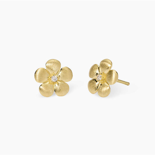 Orecchini Mabina Fiore bulinato gold