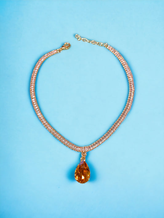 Collana con goccia Diamond Accessori Amber