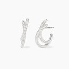 Orecchini Mabina in argento con zirconi