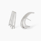 Orecchini Mabina in argento con zirconi
