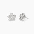 Orecchini Mabina Fiore in argento bulinato