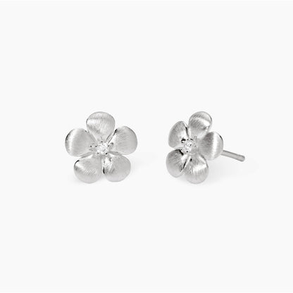 Orecchini Mabina Fiore in argento bulinato