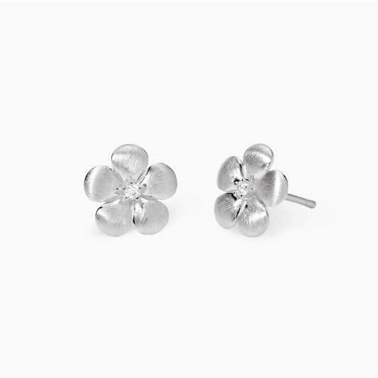 Orecchini Mabina Fiore in argento bulinato