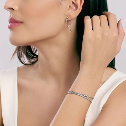 Bracciale donna Kidult con catena e cristalli