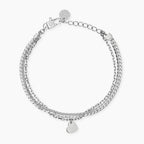 Bracciale Kidult Style con catena e ciondolo cuore