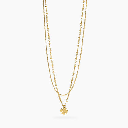 Collana Kidult donna Style con catena e quadrifoglio