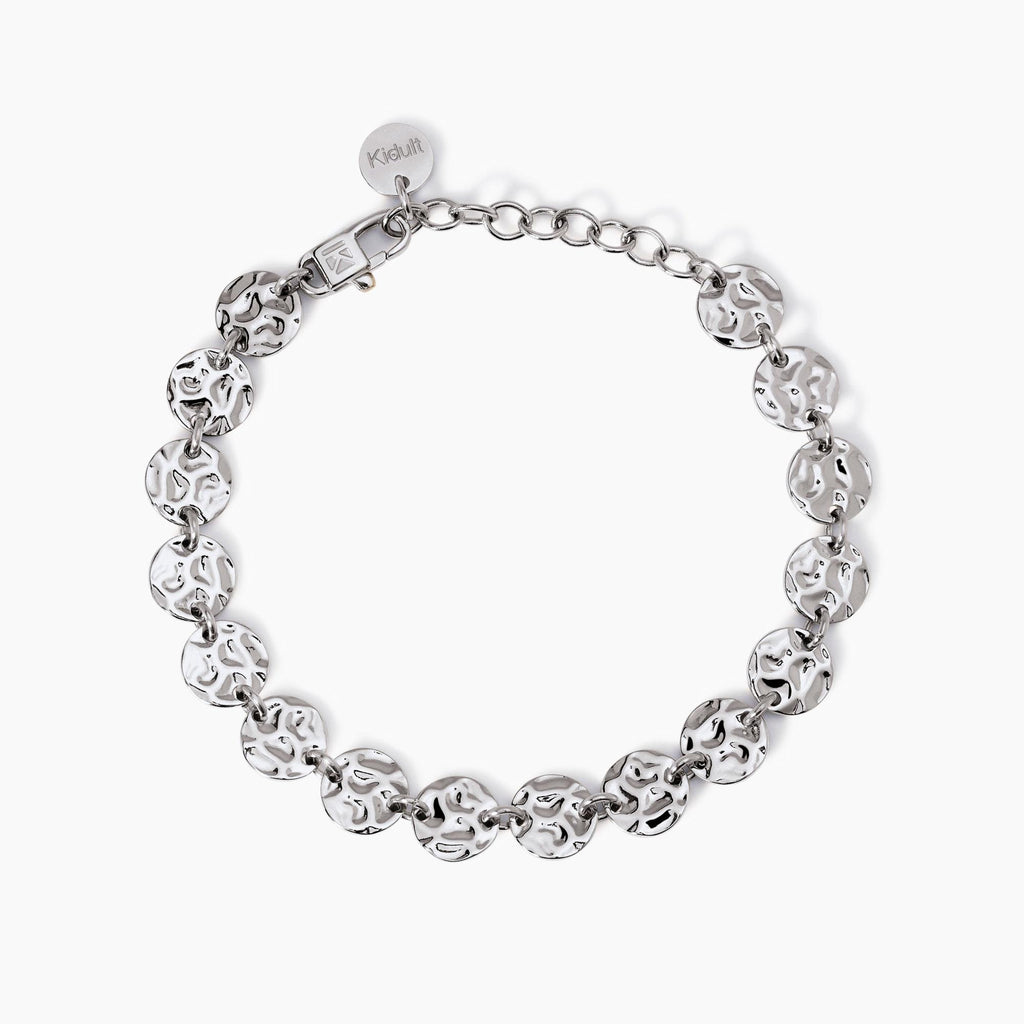Bracciale donna Kidult con elementi tondi martellati
