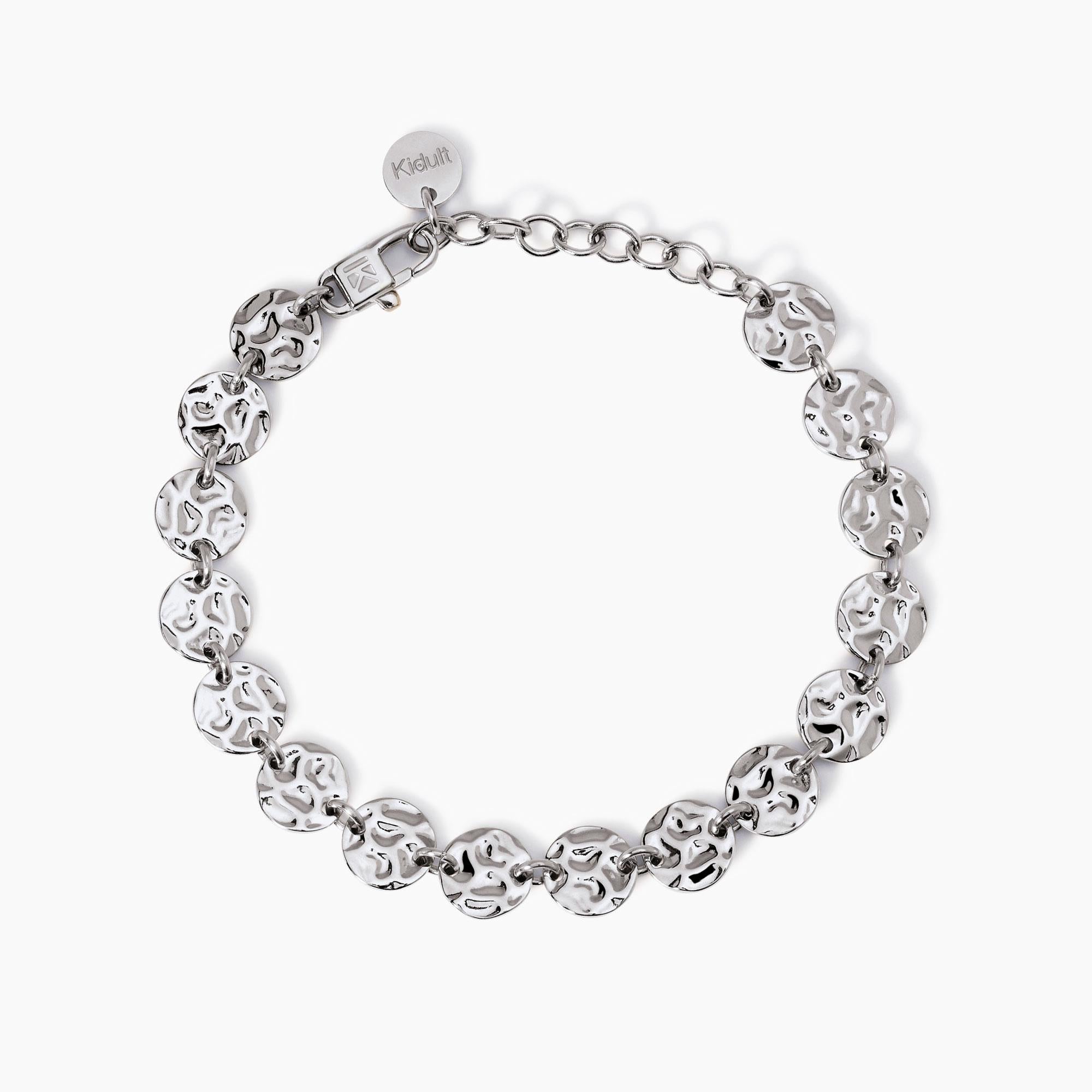 Bracciale donna Kidult con elementi tondi martellati