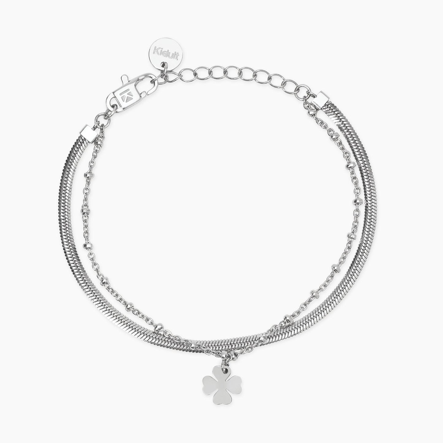 Bracciale donna Kidult Catena e quadrifoglio