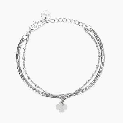 Bracciale donna Kidult Catena e quadrifoglio