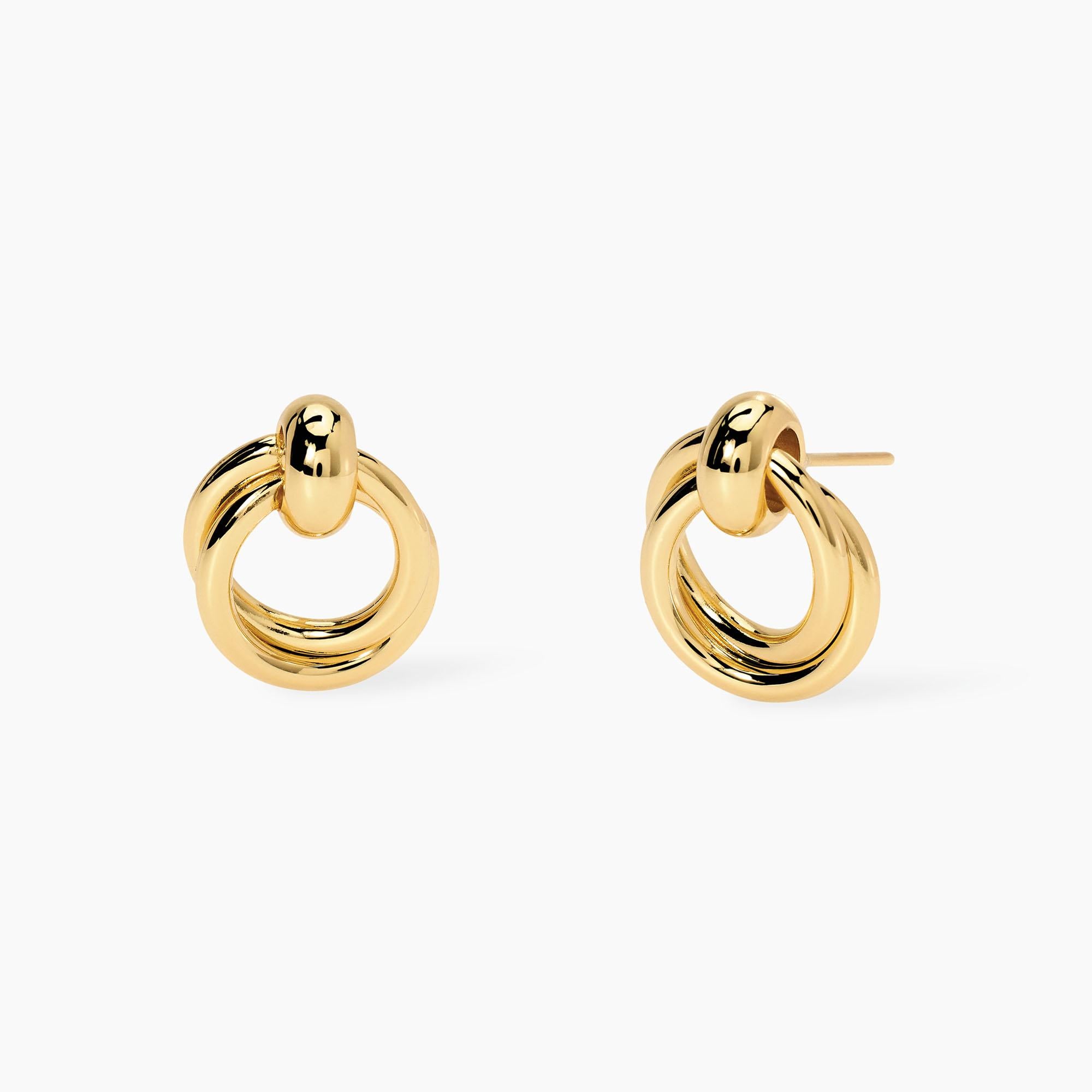 Orecchini Kidult Style donna Doppio cerchio gold