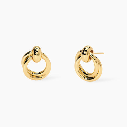 Orecchini Kidult Style donna Doppio cerchio gold