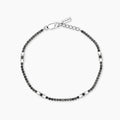 Bracciale Mabina uomo Tennis con zirconi neri