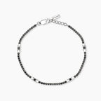 Bracciale Mabina uomo Tennis con zirconi neri