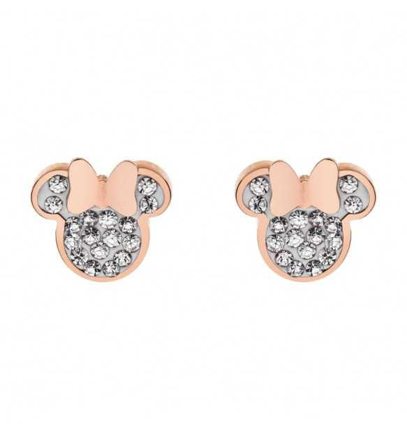 Orecchini a lobo bimba Disney Minnie rosè