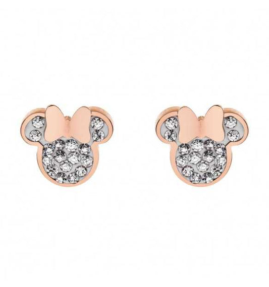 Orecchini a lobo bimba Disney Minnie rosè