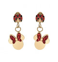 Orecchini a lobo bimba Disney Minnie coccinella gold