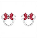 Orecchini a lobo bimba Disney Minnie con fiocco rosso