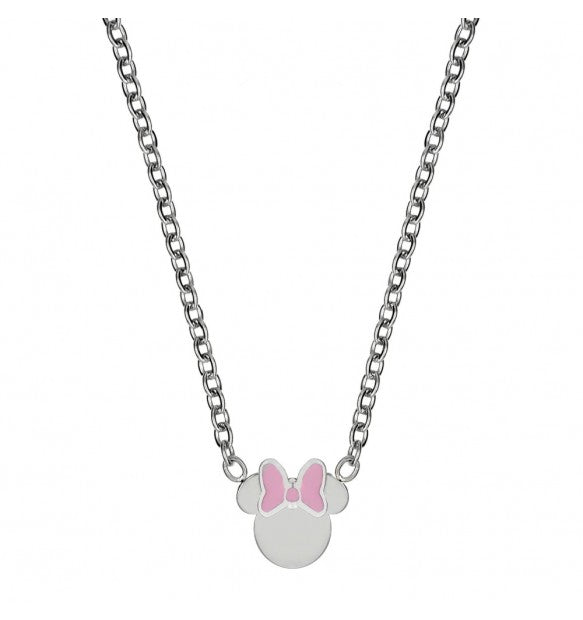 Collana bimba Disney Minnie fiocco rosa