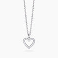 Collana Mabina donna Cuore con diamanti lab grown