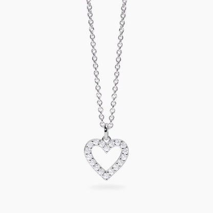 Collana Mabina donna Cuore con diamanti lab grown