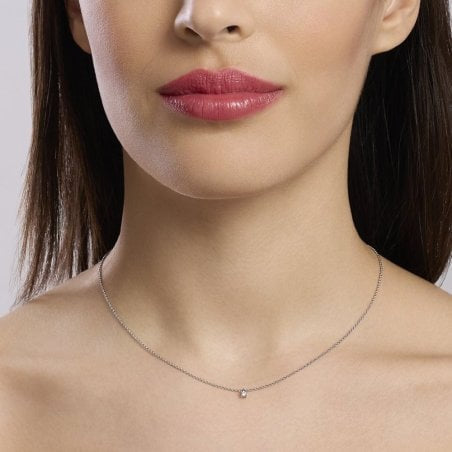 Collana Mabina donna Punto luce diamante lab grown