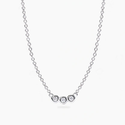 Collana Mabina donna Tris punto luce diamante lab grown