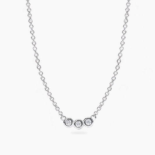 Collana Mabina donna Tris punto luce diamante lab grown