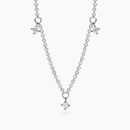 Collana Mabina donna Punti luce pendenti con diamante lab grown