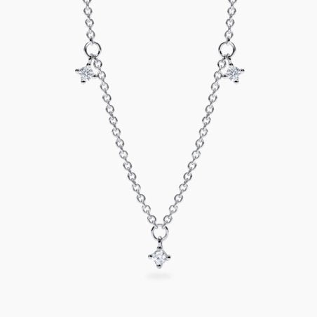 Collana Mabina donna Punti luce pendenti con diamante lab grown