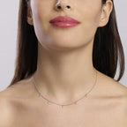 Collana Mabina donna Punti luce pendenti con diamante lab grown