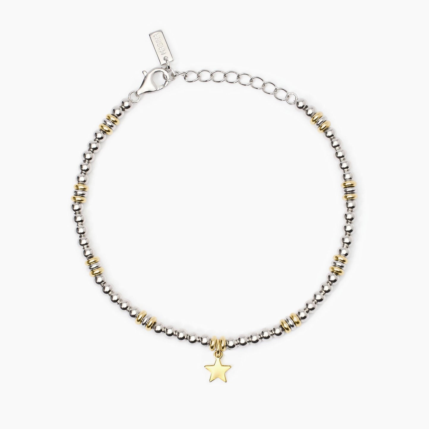 Bracciale Mabina donna Bicolor con stella