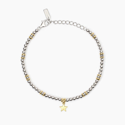 Bracciale Mabina donna Bicolor con stella