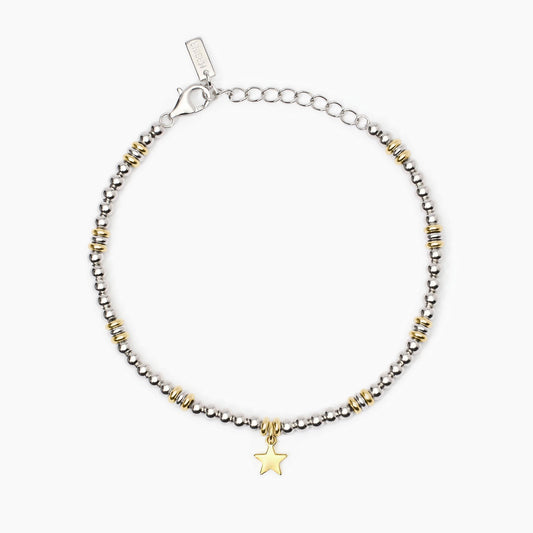 Bracciale Mabina donna Bicolor con stella