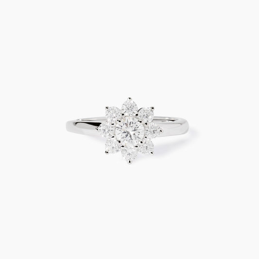 Anello donna Mabina con fiore in zirconi EDEN