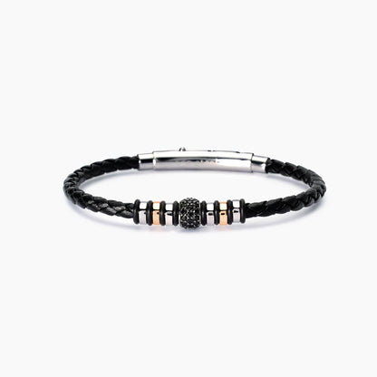 Bracciale Mabina uomo in lab leather SMARTER