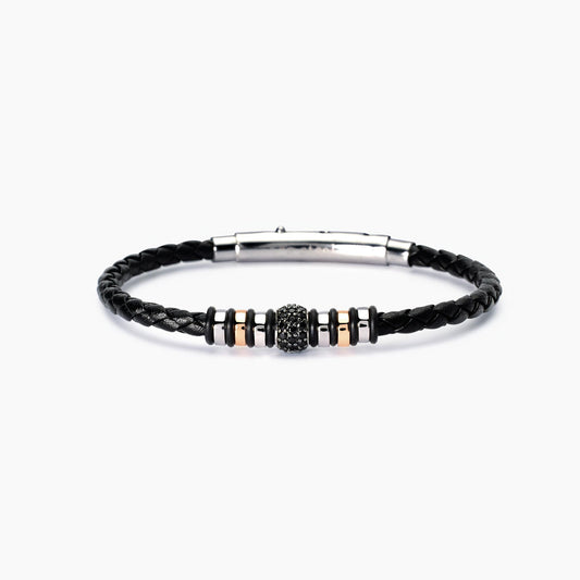 Bracciale Mabina uomo in lab leather SMARTER