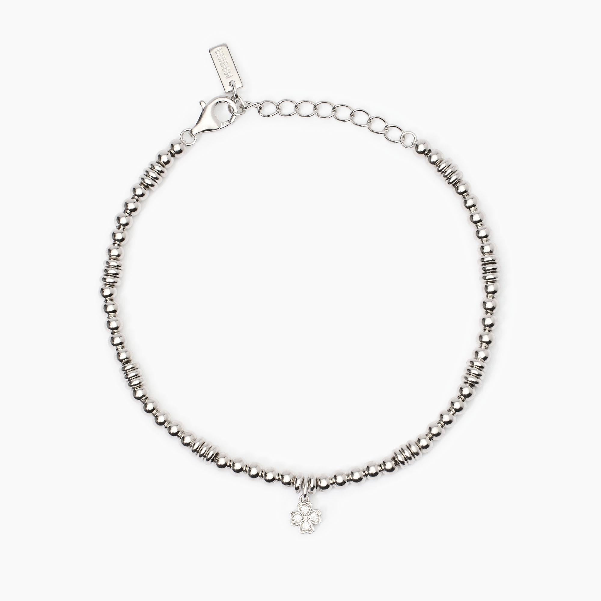 Bracciale Mabina donna con quadrifoglio