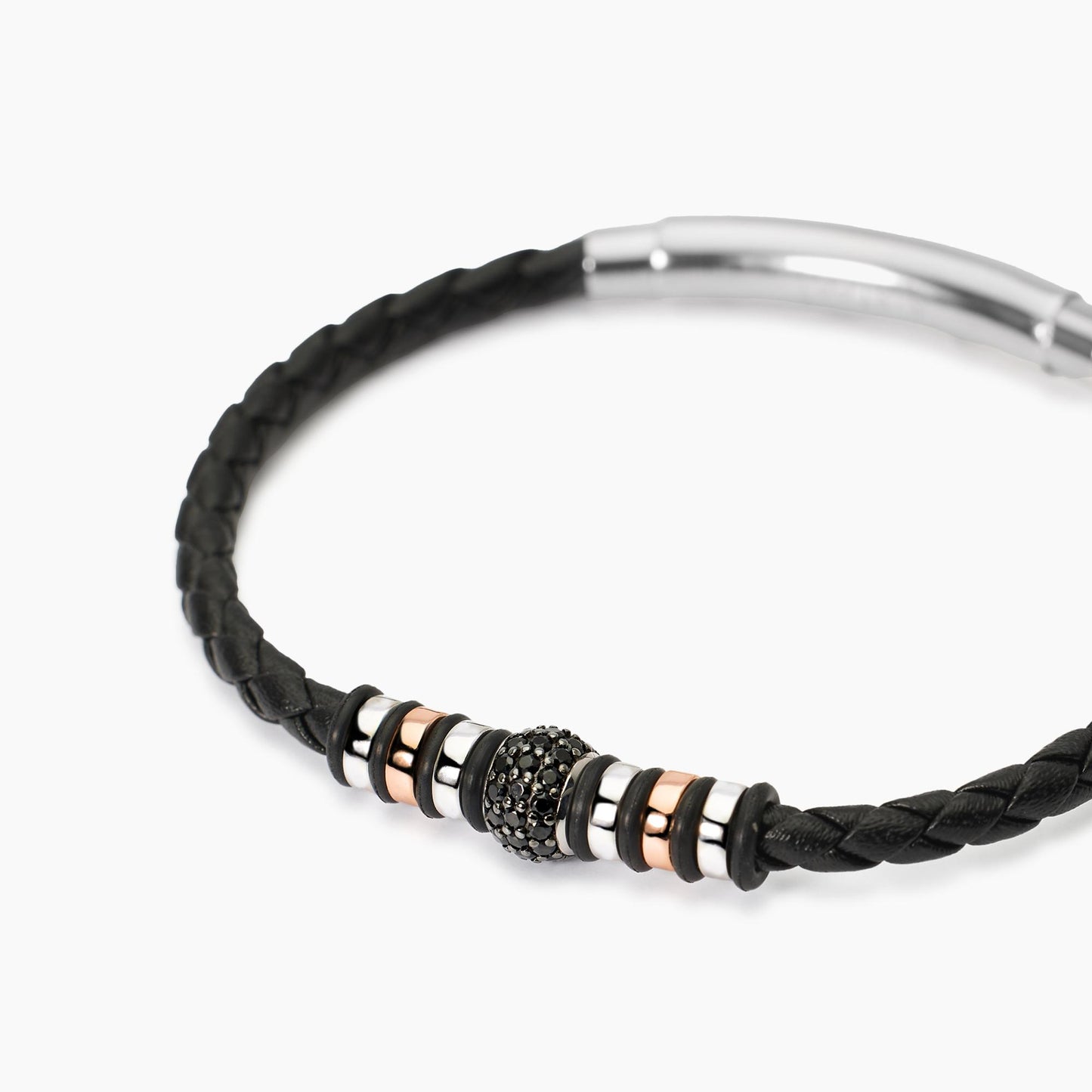 Bracciale Mabina uomo in lab leather SMARTER