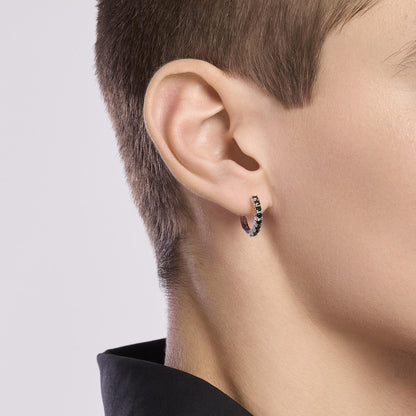 Mono orecchino Mabina uomo Cerchietto zirconi neri