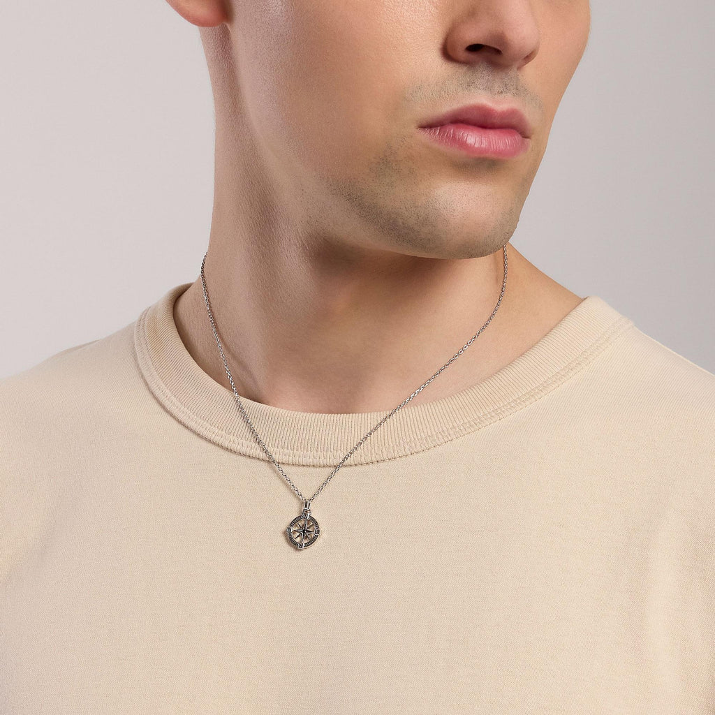 Collana Mabina uomo rosa dei venti JOURNEY