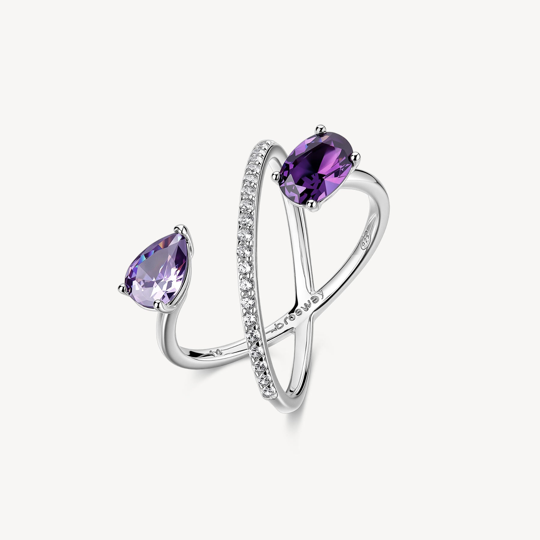 Anello Brosway Fancy donna Magic Purple