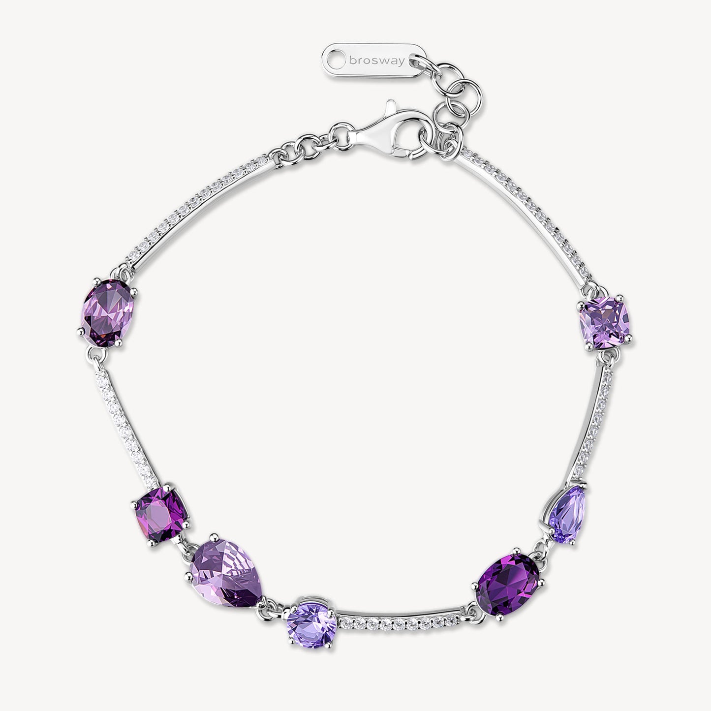 Bracciale argento Fancy Magic purple