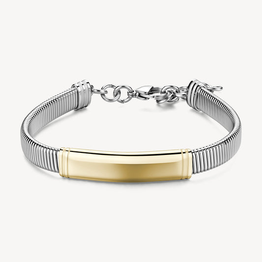 Bracciale uomo Brosway RIPTIDE con dettaglio oro