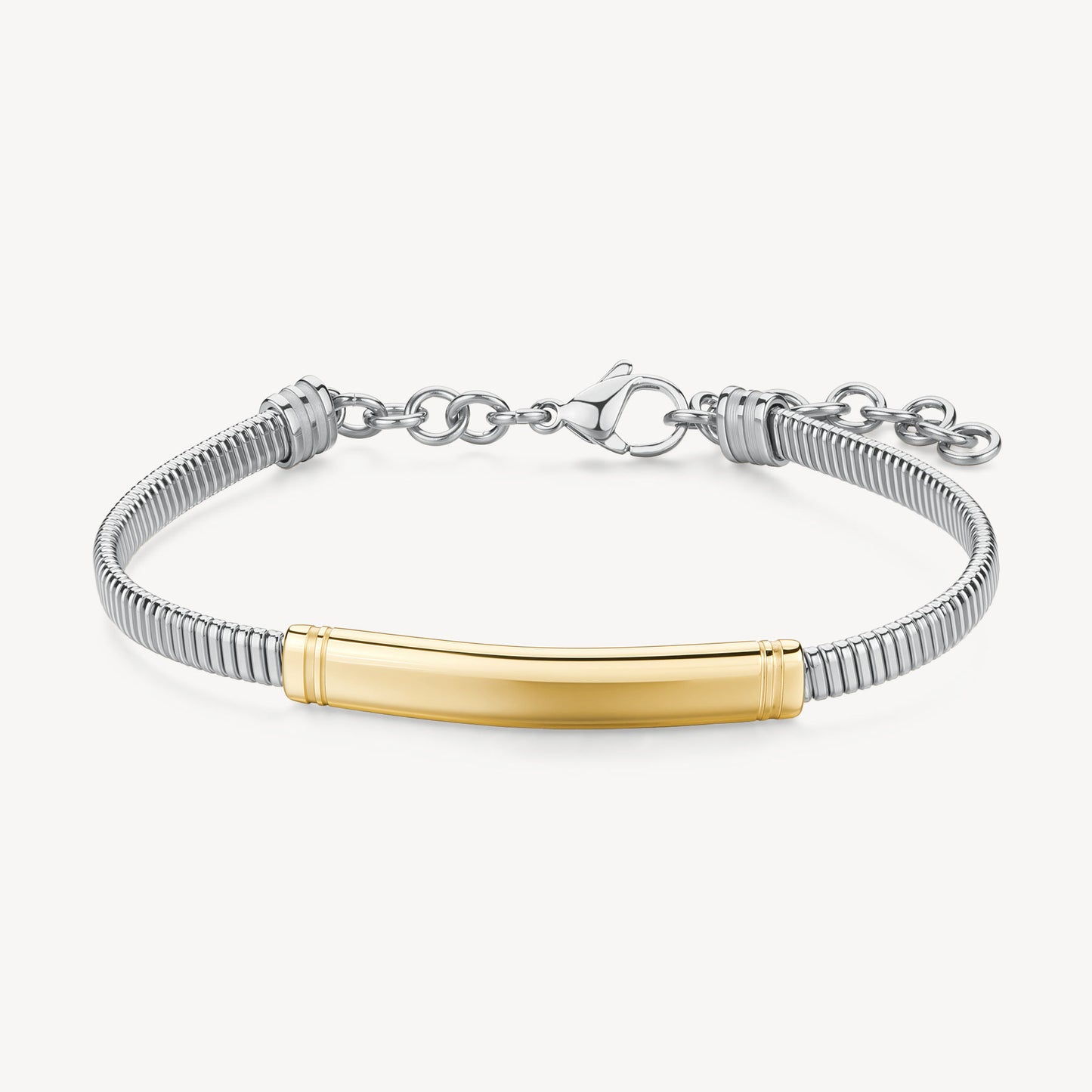 Bracciale uomo Brosway RIPTIDE con piastra gold
