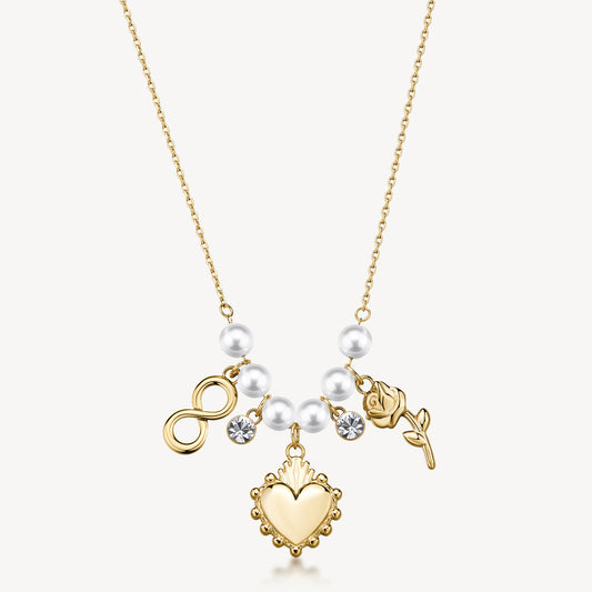 Collana Brosway donna CHAKRA AMORE con perle gold